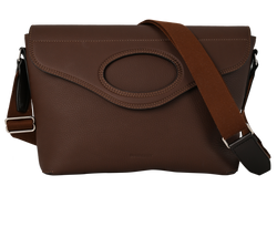 Large Pocket Messenger, Leather, Brown, London, DB, 2*